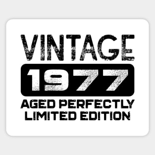 Birthday Gift Vintage 1977 Aged Perfectly Sticker